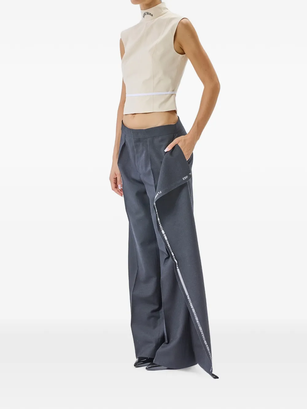 Moschino Cimosa plooibroek Zwart