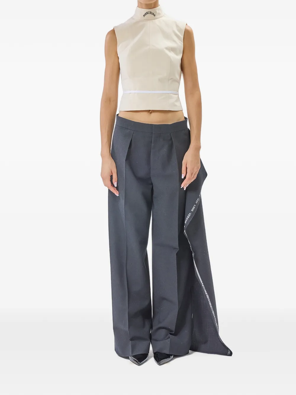 Moschino Cimosa plooibroek Zwart