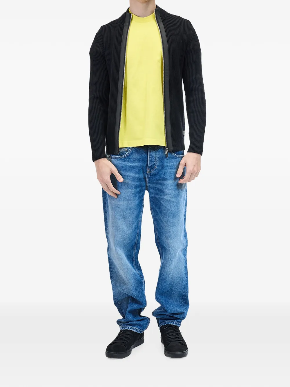 Karl Lagerfeld Ribgebreid vest Zwart