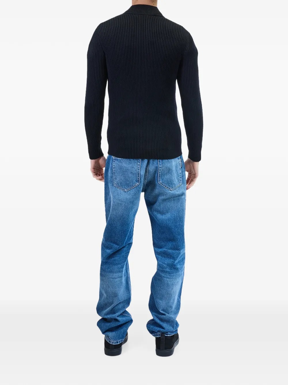 Karl Lagerfeld Ribgebreid vest Zwart
