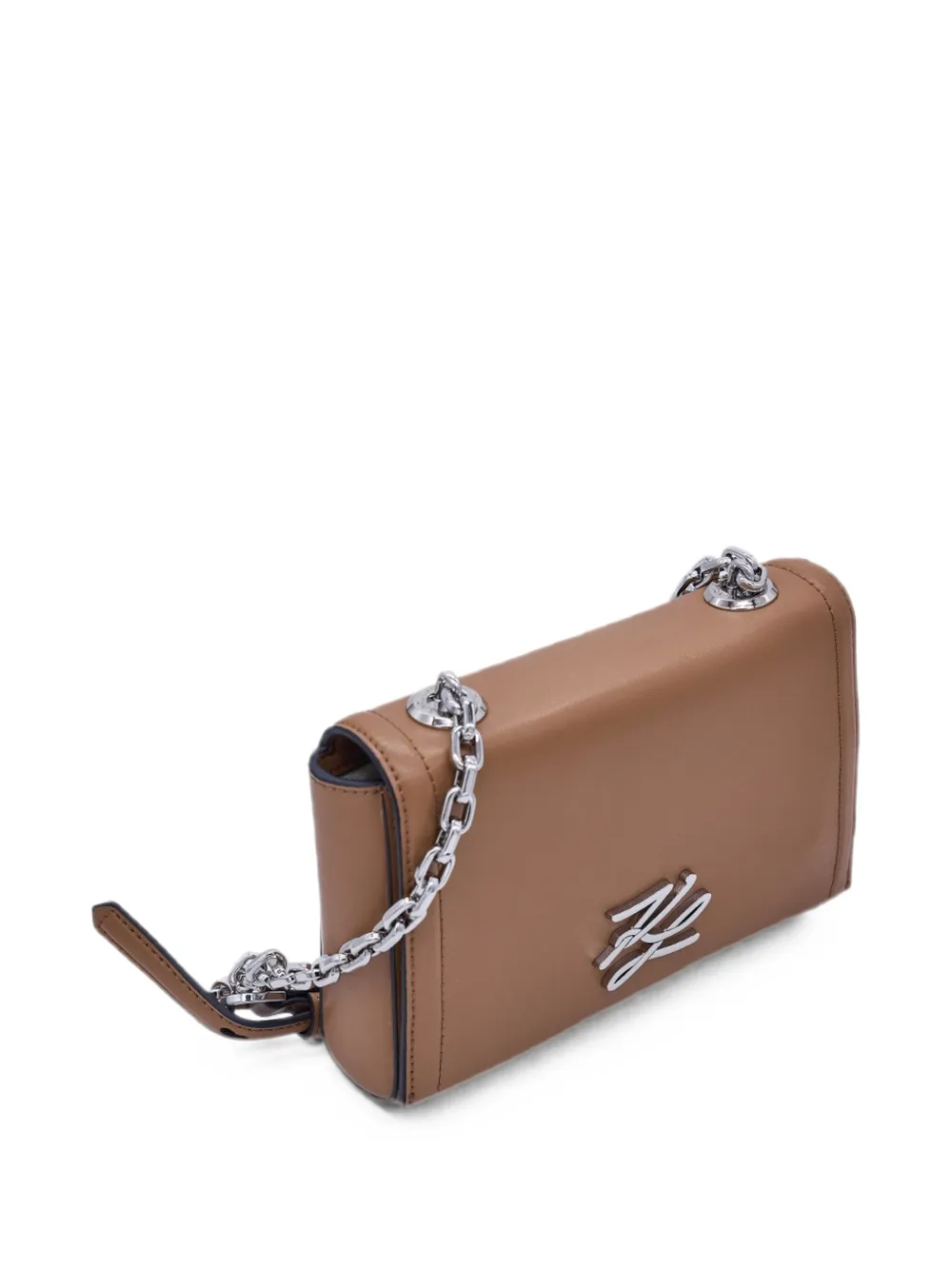 Karl Lagerfeld K Autograph kleine leren crossbodytas Bruin