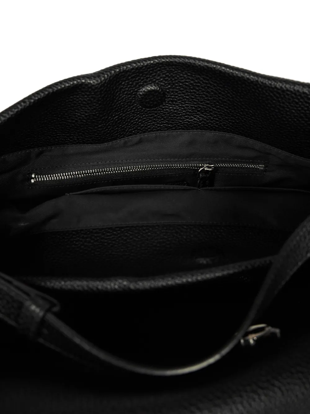 Karl Lagerfeld Ikon Pebble schoudertas Zwart