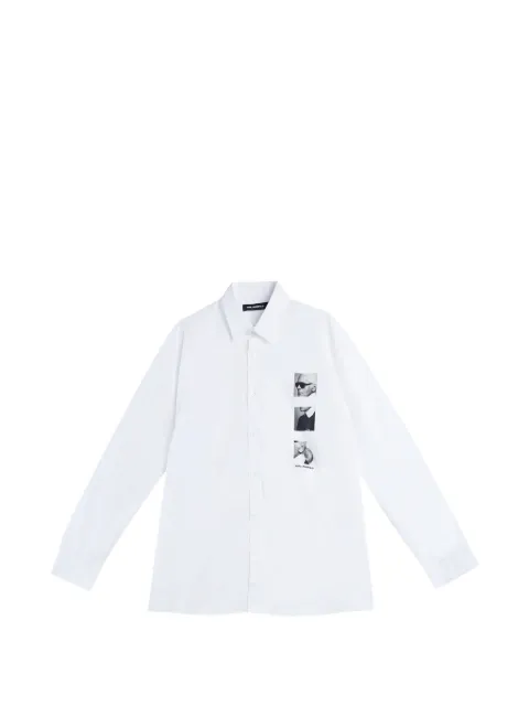 Karl Lagerfeld graphic-print button-up shirt