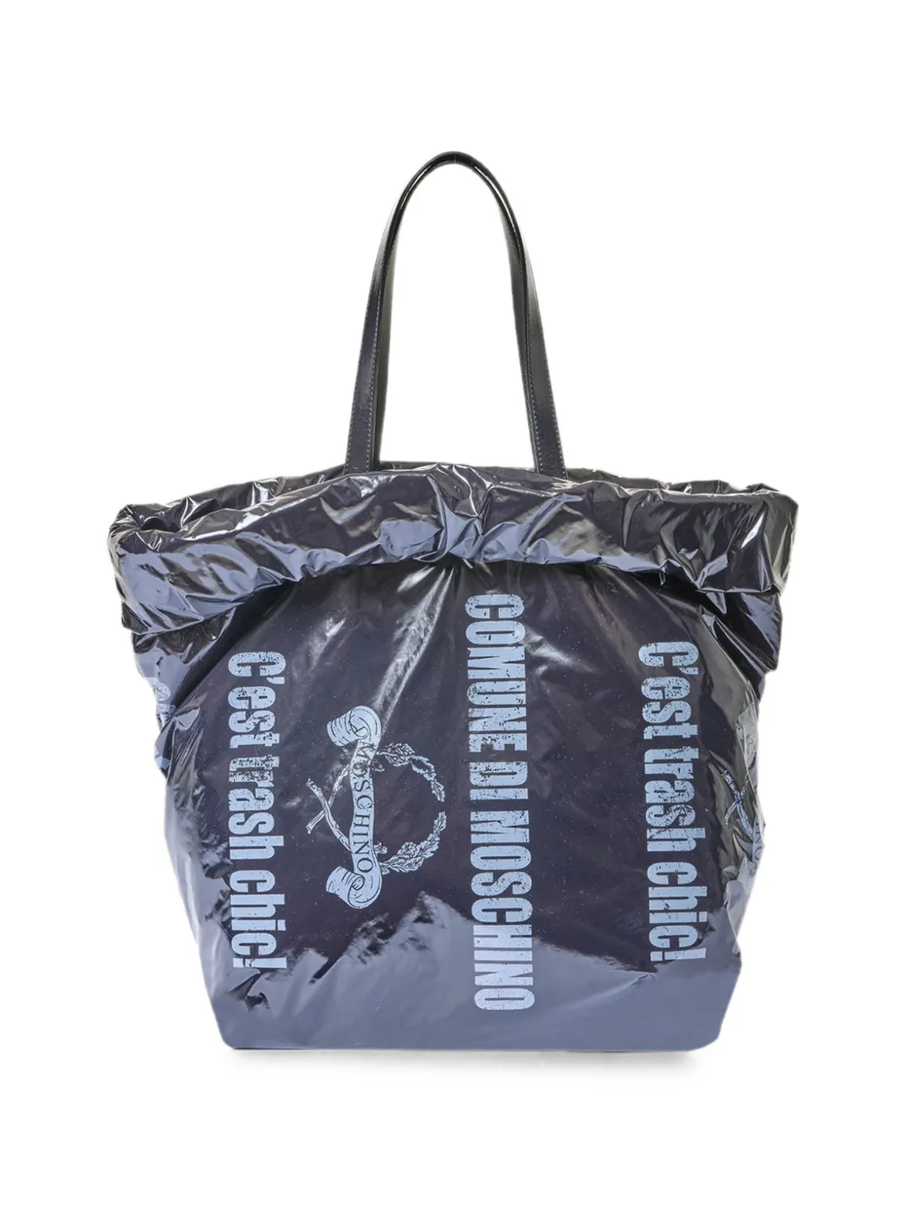 Moschino Trash Chic logo-print tote bag