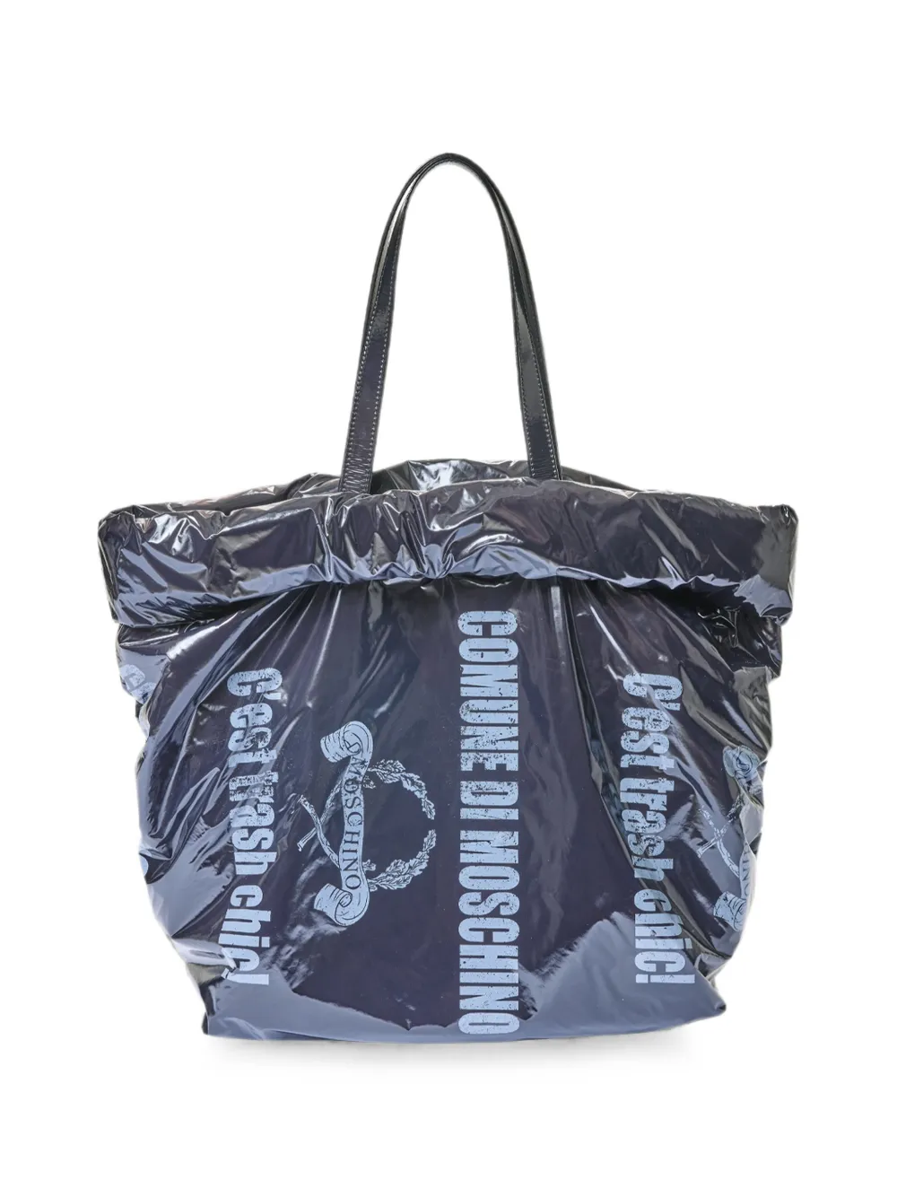 Moschino Trash Chic shopper met logoprint Zwart