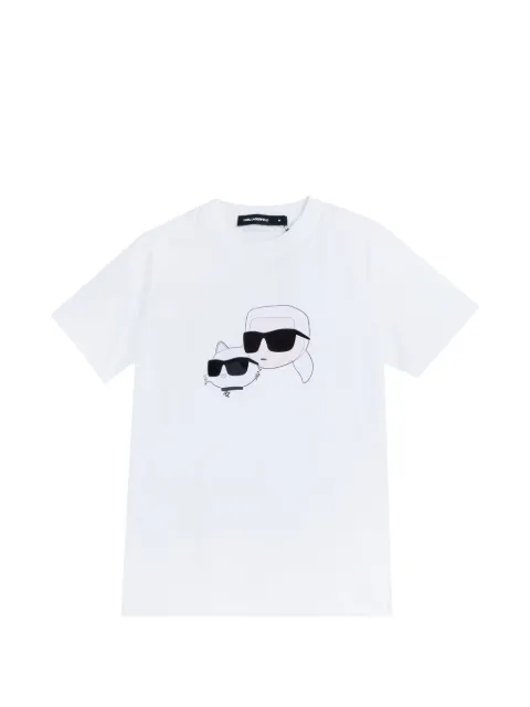 Karl Lagerfeld Karl & Choupette NFT-print T-shirt