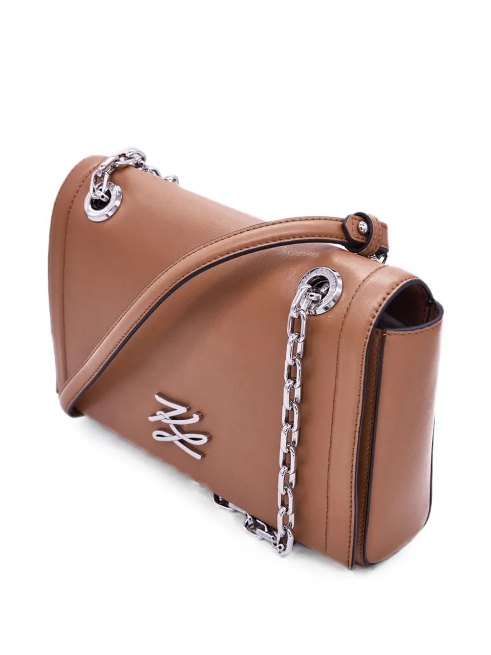 Karl Lagerfeld K Autograph crossbodytas met kettingband Bruin