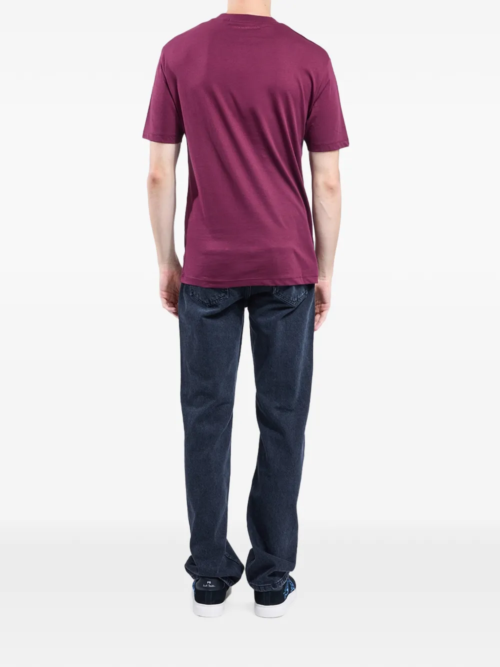 Karl Lagerfeld Katoenen T-shirt met logoprint Paars