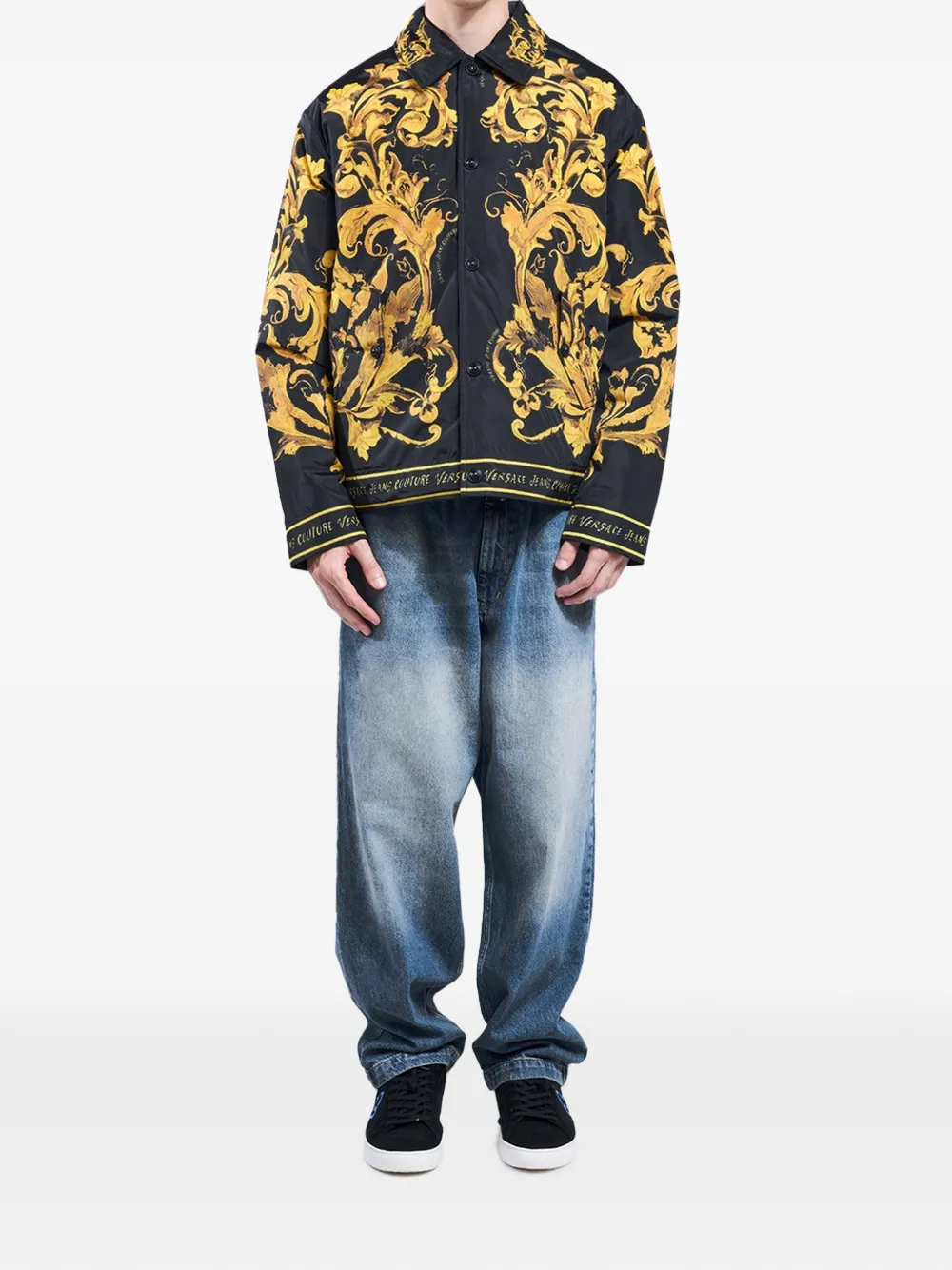 Versace Jeans Couture Jack met print Zwart