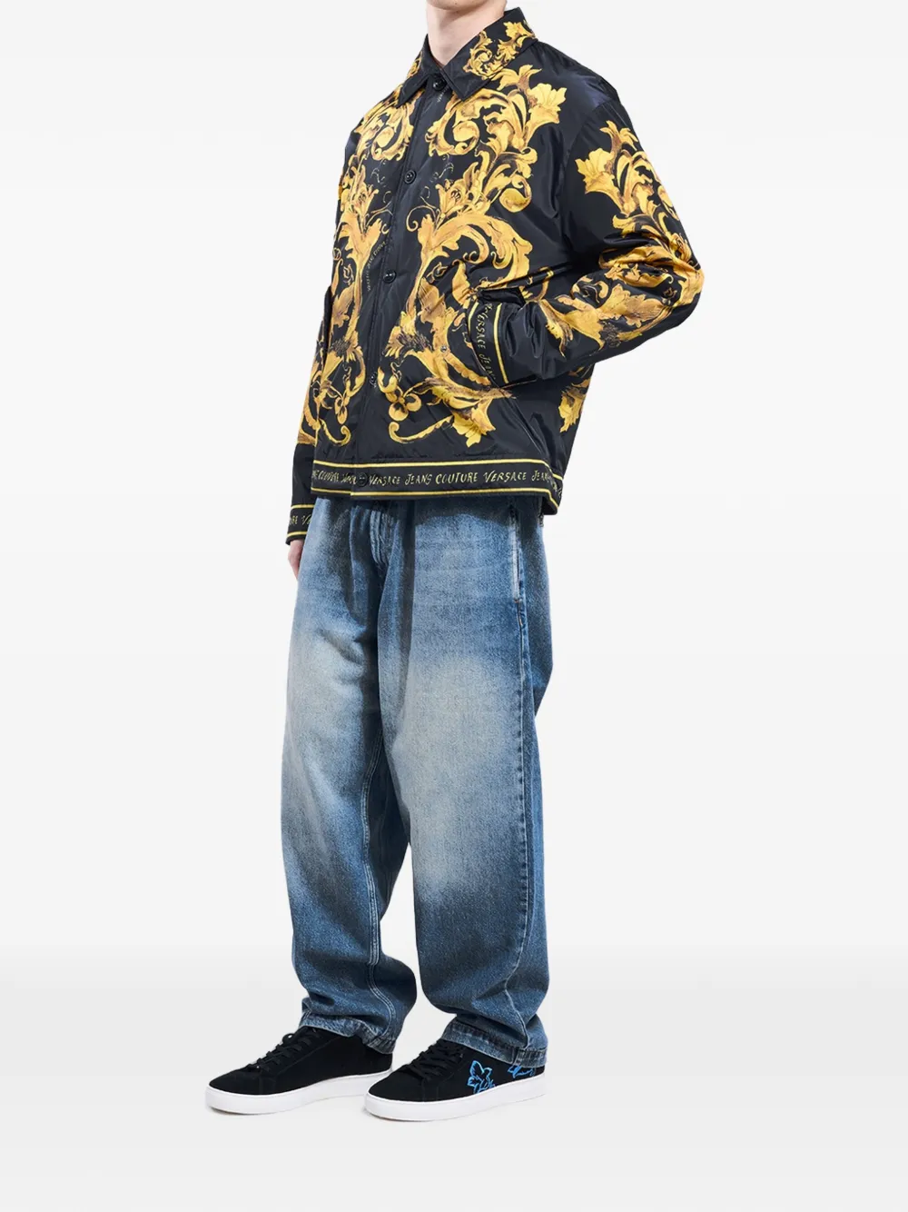 Versace Jeans Couture Jack met print Zwart