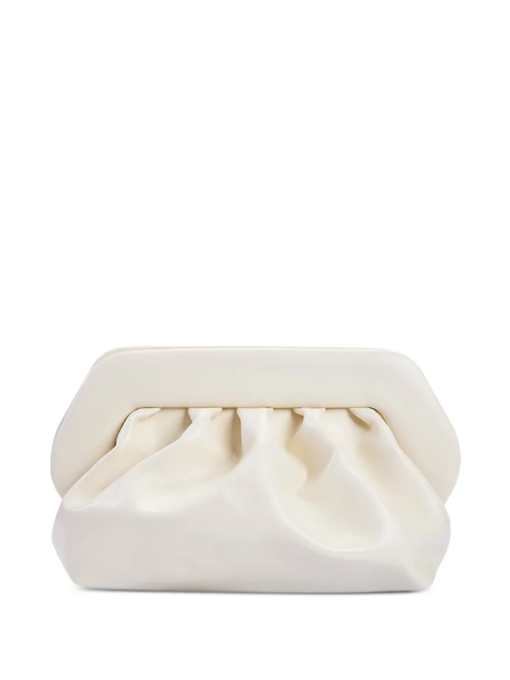 Themoirè medium Bios vegan draped clutch bag - Toni neutri
