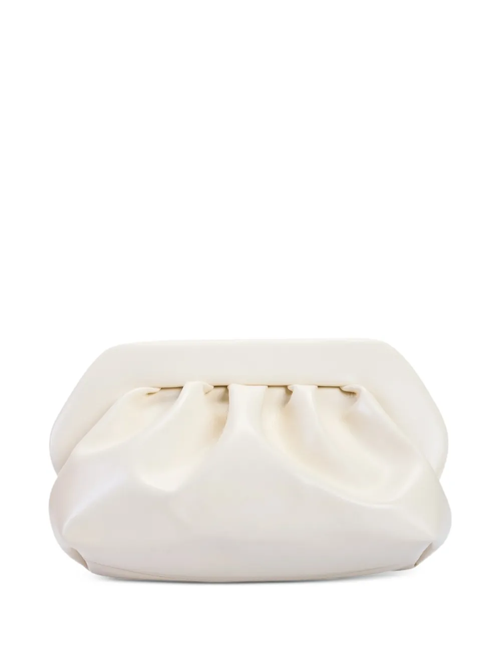 Themoirè Medium Bios vegan gedrapeerde clutch Beige