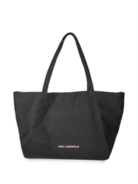 Karl Lagerfeld Karl Autograph strass-embellished tote bag