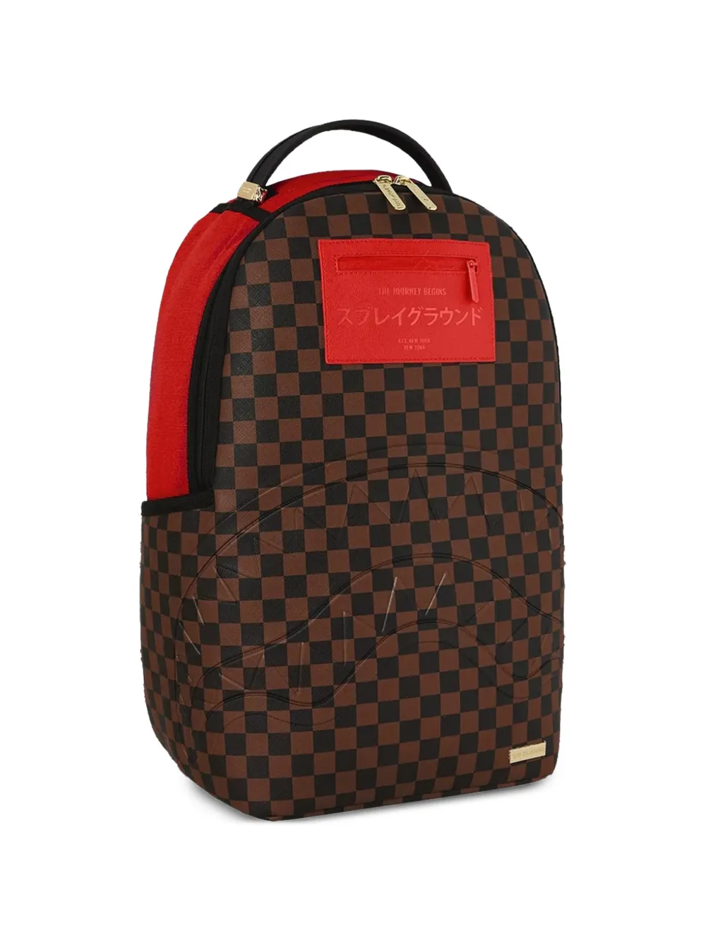 Sprayground Red Redemption geruite rugzak Bruin