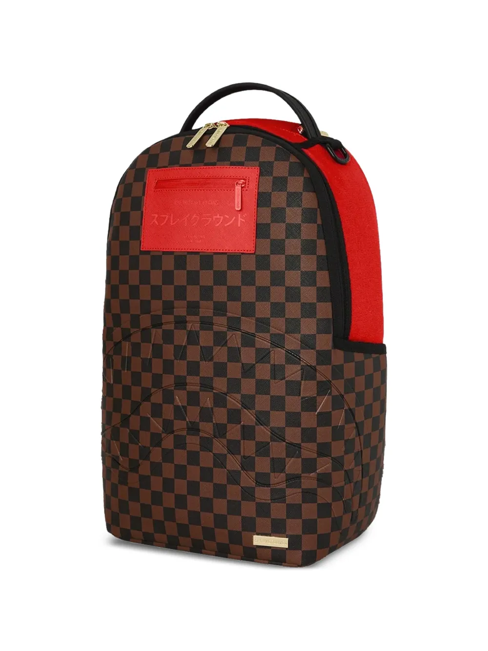 Sprayground Red Redemption geruite rugzak Bruin