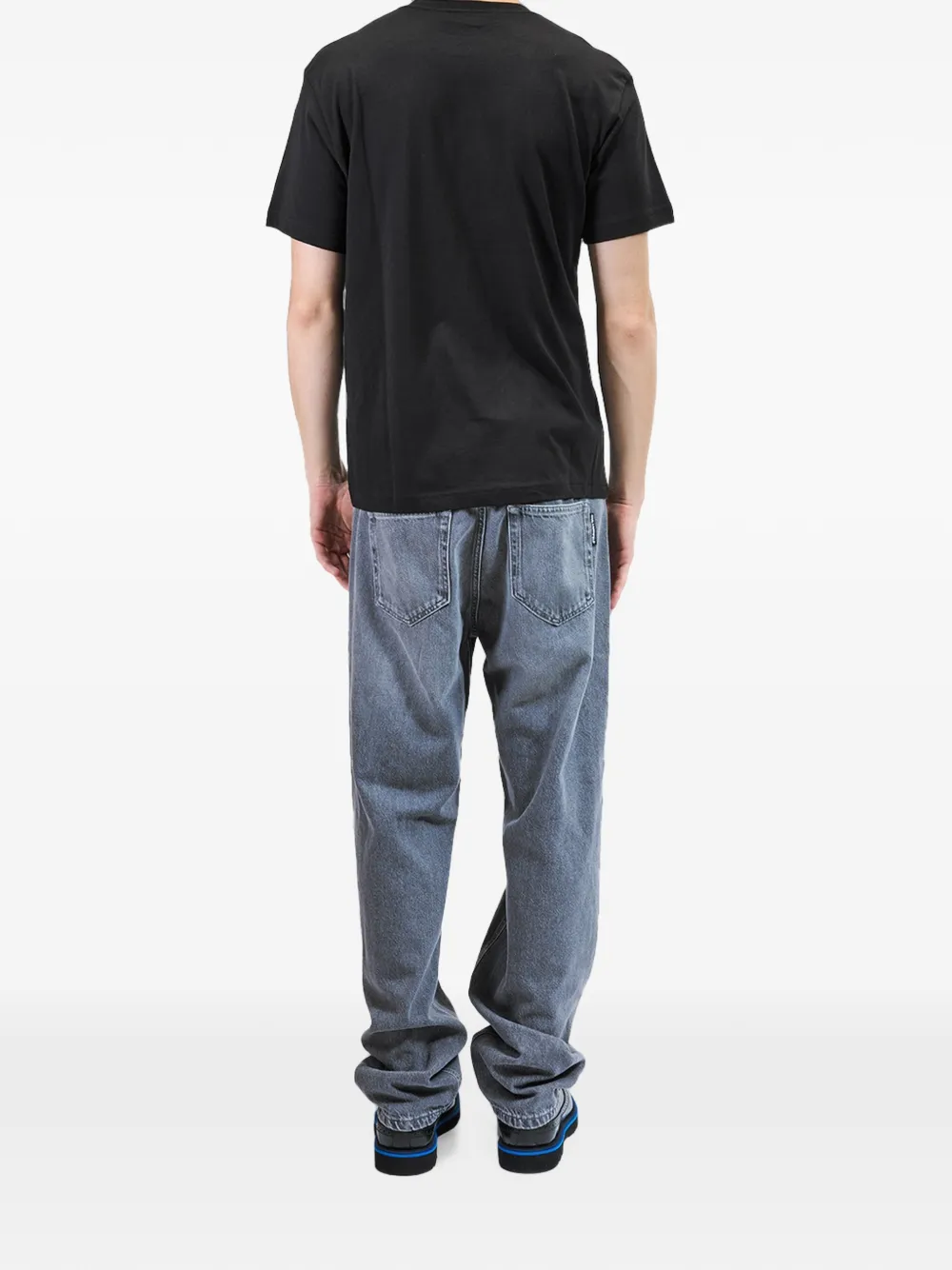 Just Cavalli Katoenen T-shirt met logoprint Zwart