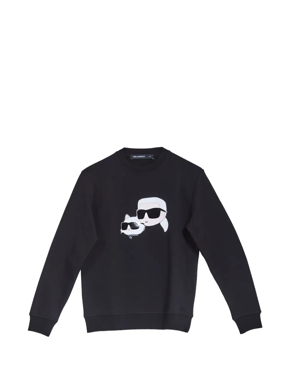 Karl Lagerfeld Felpa Karl & Choupette NFT - Nero