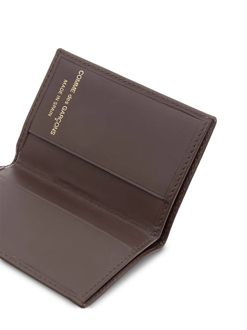 Comme Des Garçons Wallet Leren pasjeshouder Bruin
