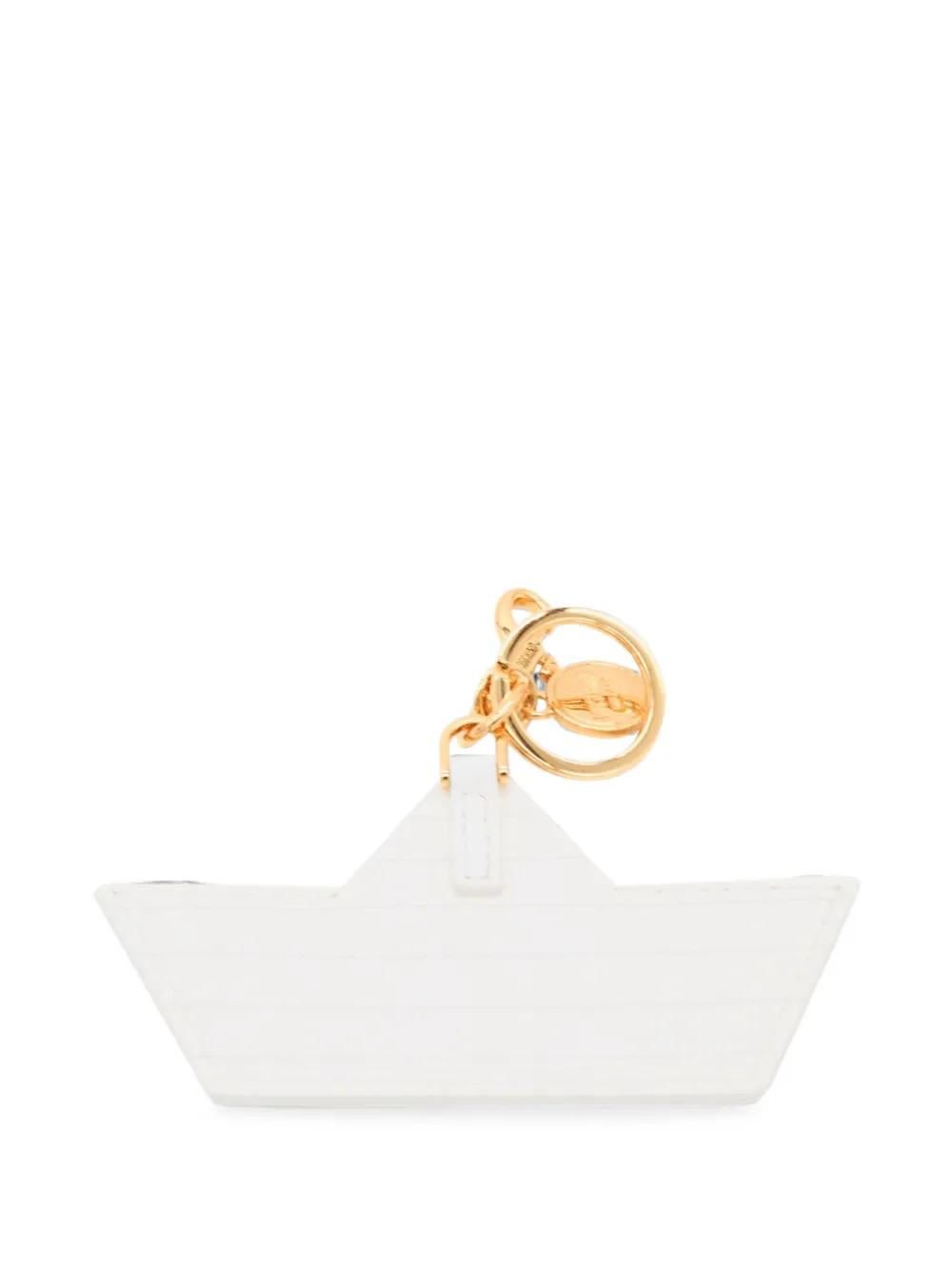 Moschino Sleutelhanger met origami-boot Wit