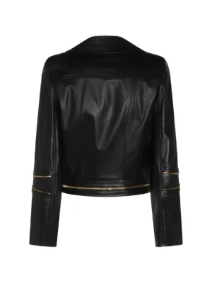 Elisabetta Franchi Zip Textured Jacket | Black | FARFETCH