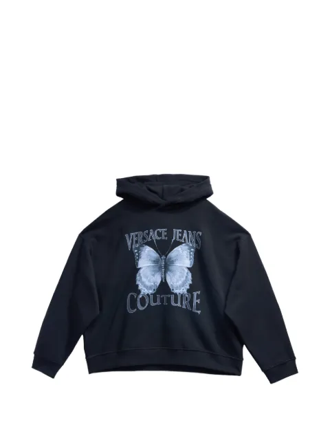 Versace Jeans Couture Cabinet De Curiosité butterfly-print hoodie