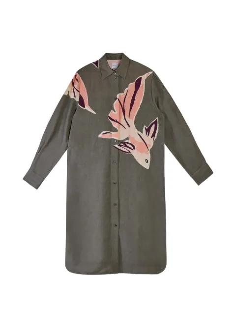 Paul Smith Kingyo La Peche-print shirt midi dress