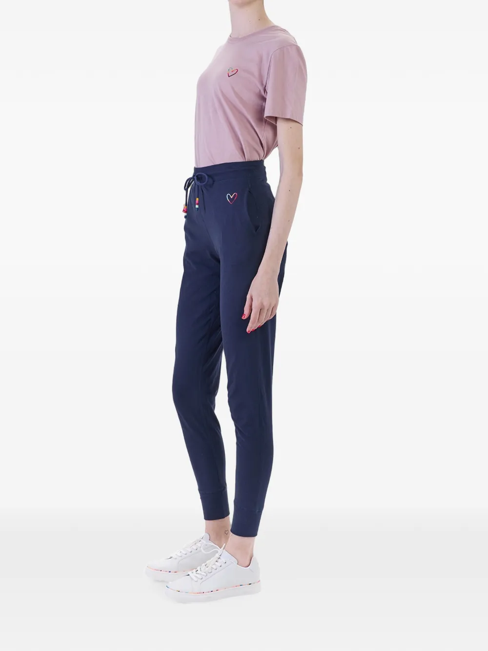 Paul Smith Trainingsbroek met geborduurd hart Blauw