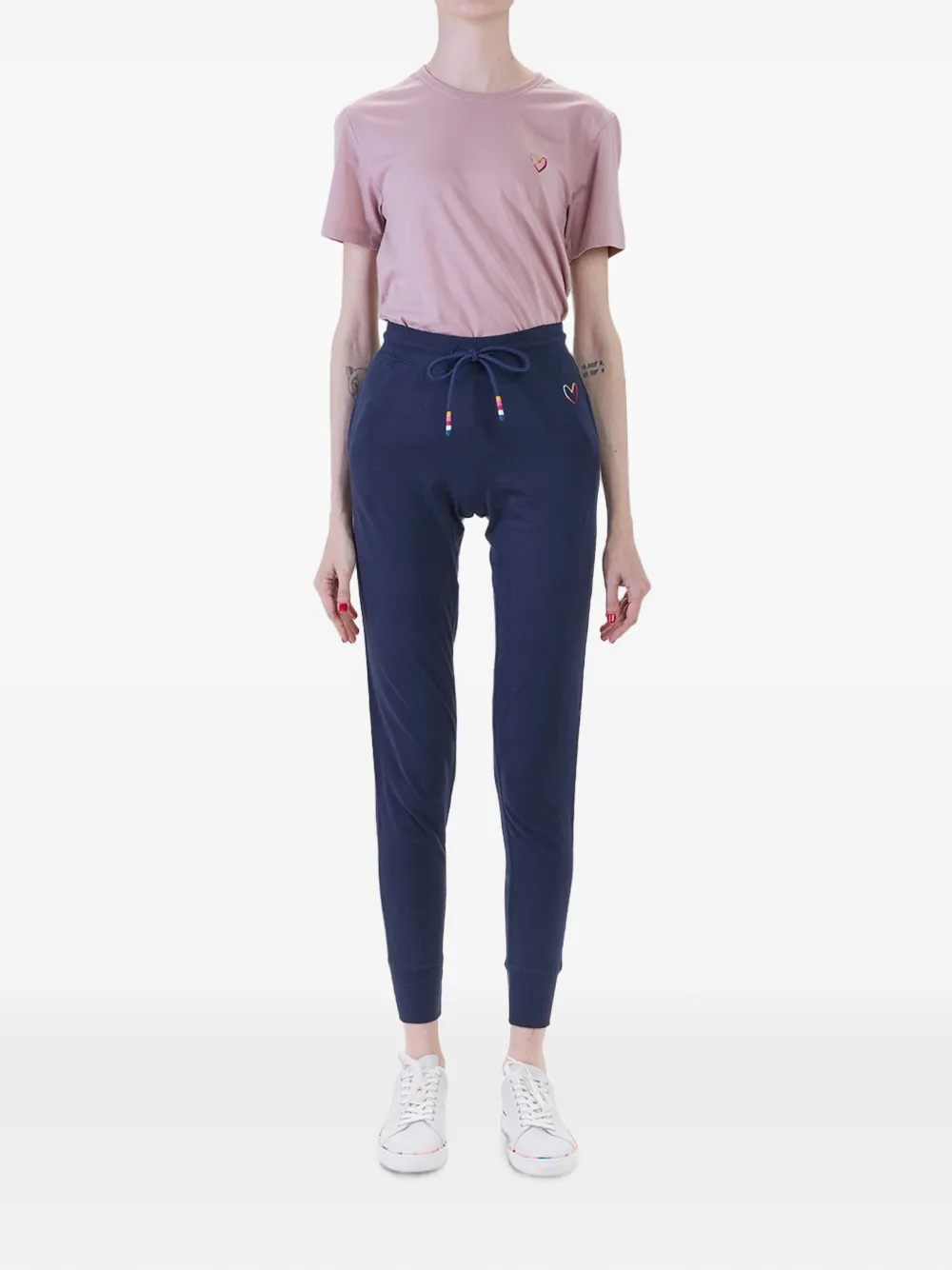 Paul Smith Trainingsbroek met geborduurd hart Blauw