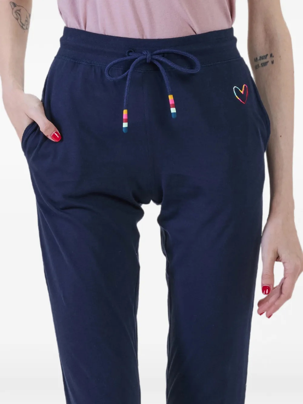 Paul Smith Trainingsbroek met geborduurd hart Blauw
