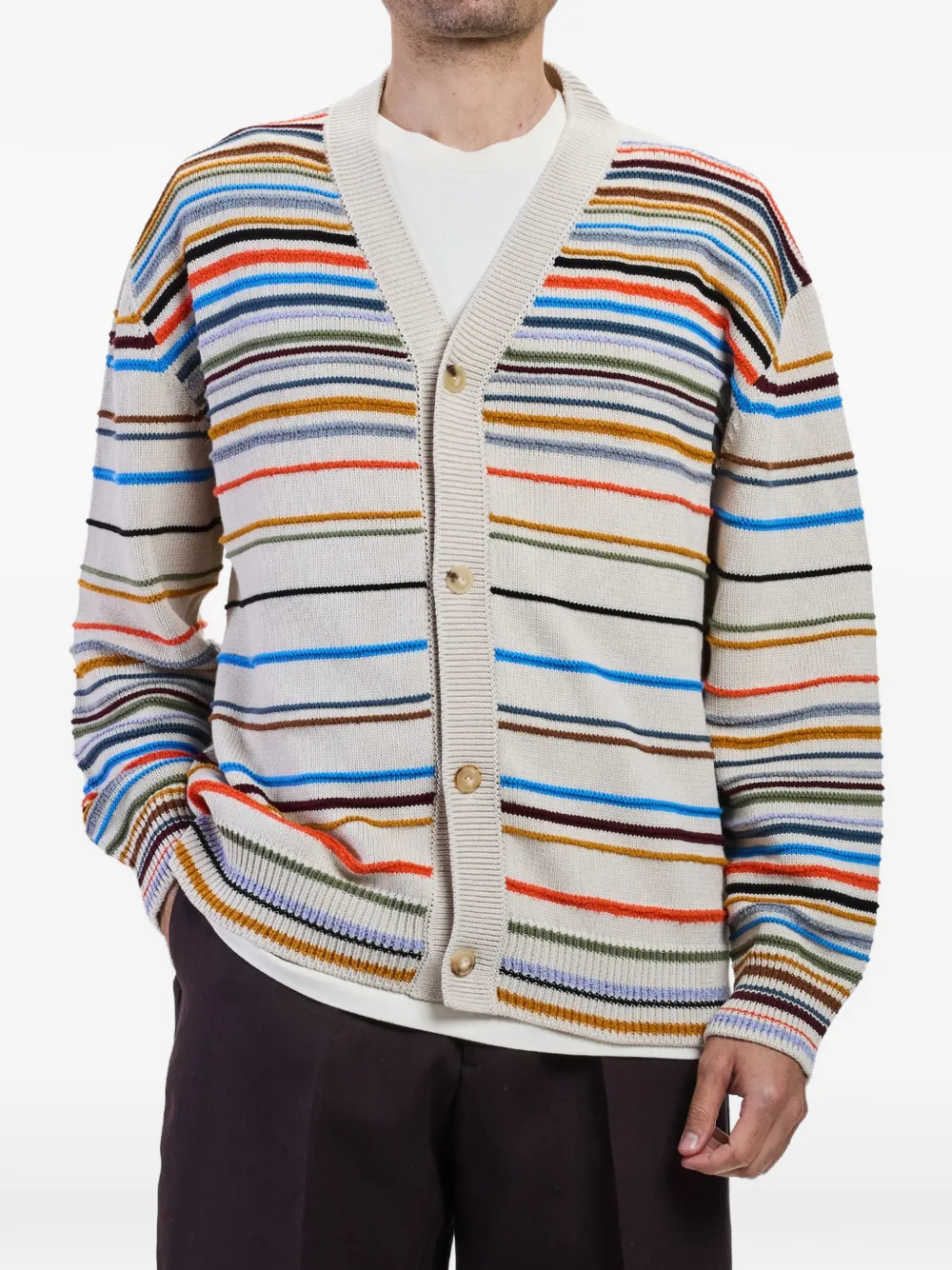 Paul Smith Cairo Stripe vest Beige
