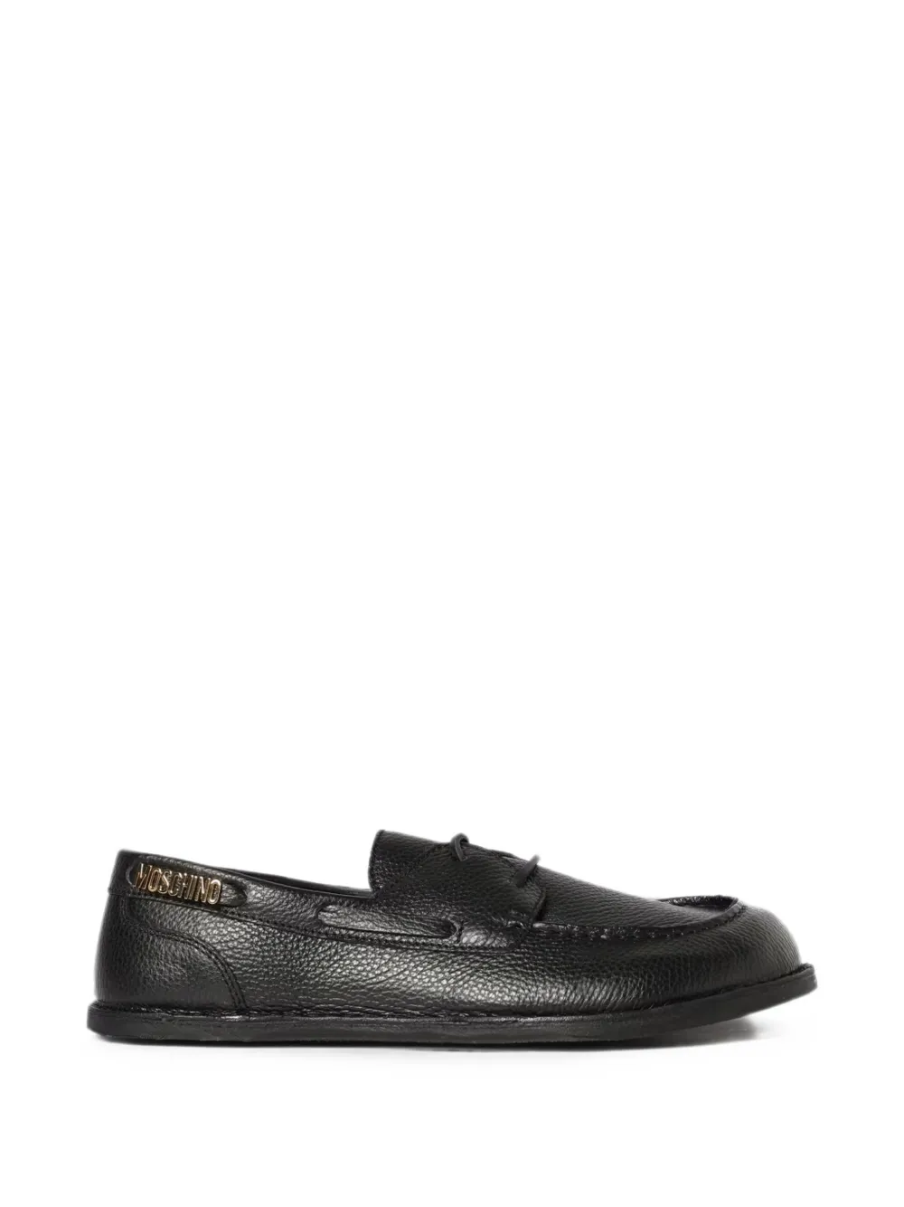 Moschino Adrian logo-plaque loafers