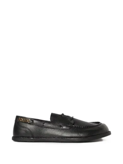 Moschino Adrian logo-plaque loafers