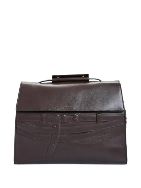 Moschino bolsa de hombro Tie Me de piel en relieve