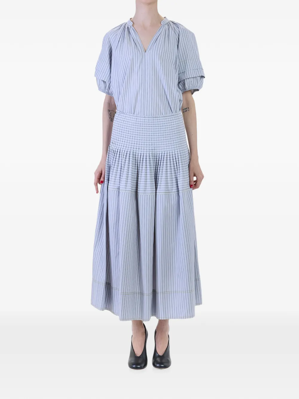 Paul Smith Maxi plooirok Blauw