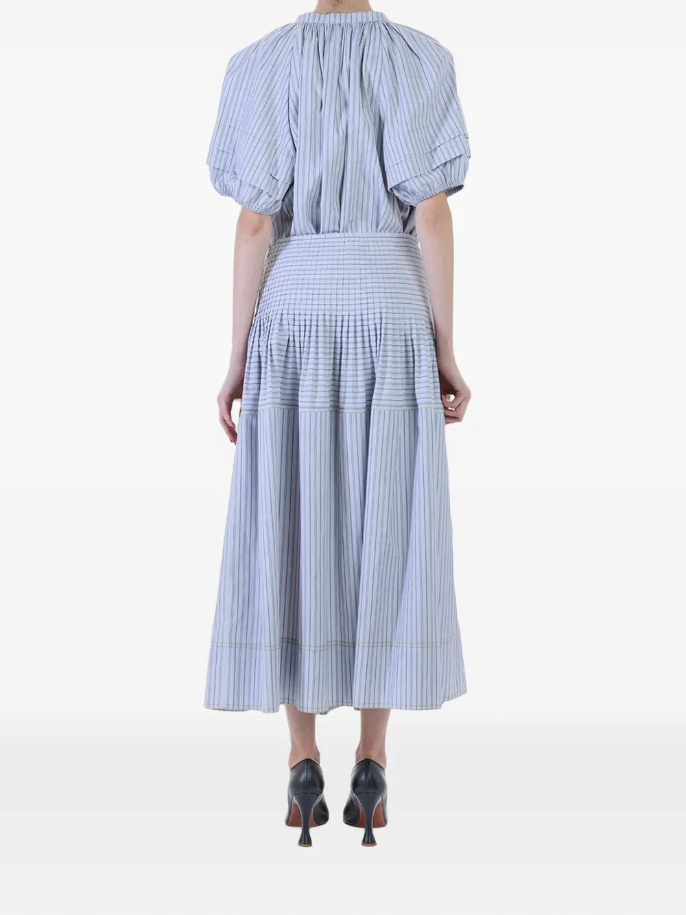 Paul Smith Maxi plooirok Blauw
