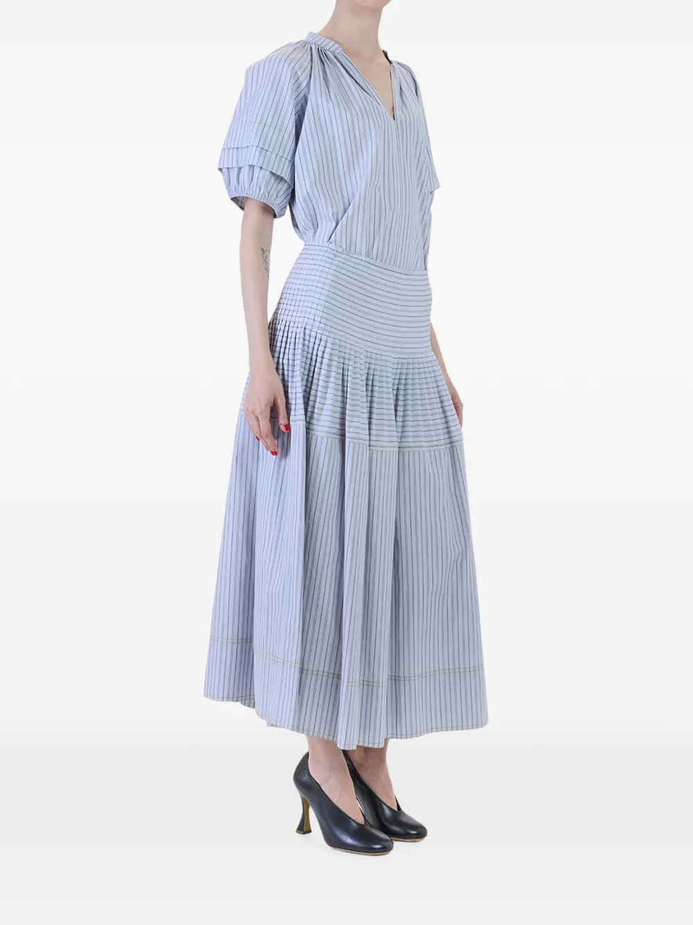 Paul Smith Maxi plooirok Blauw