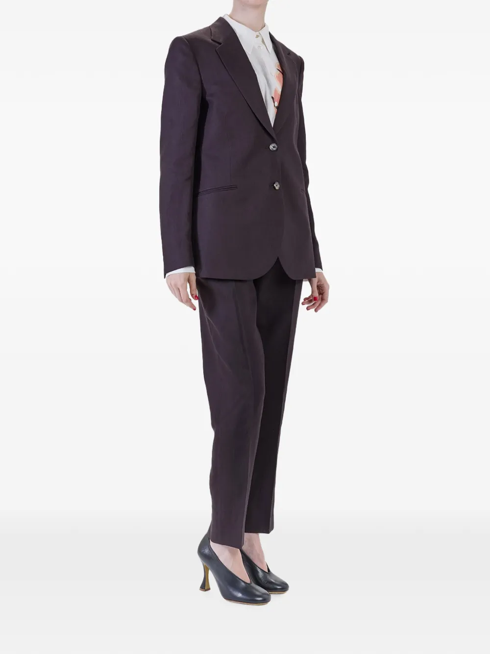 Paul Smith Linnen blazer Paars