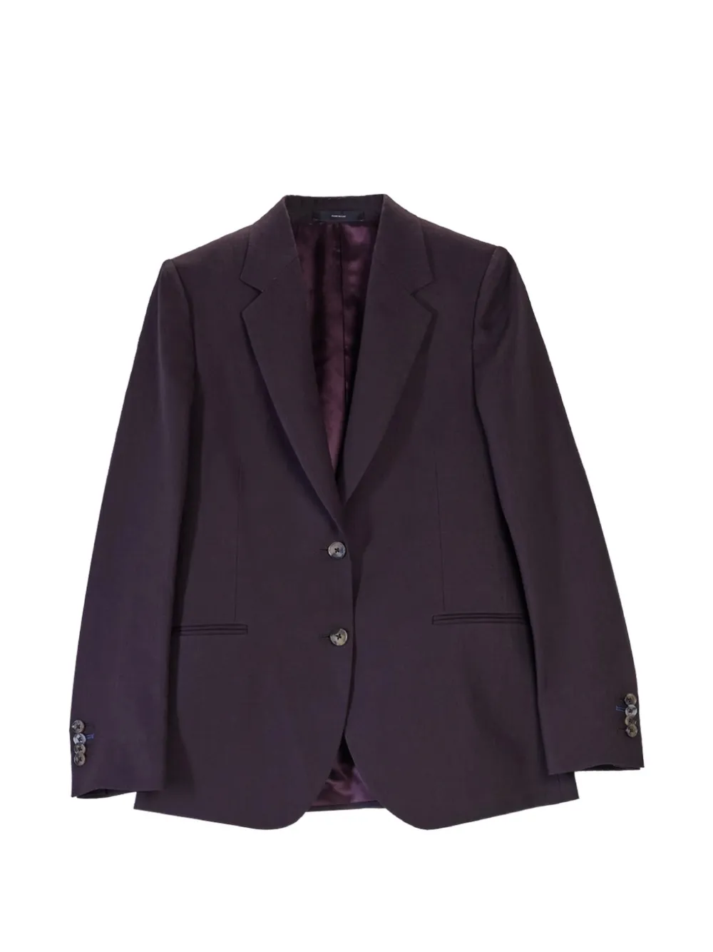Paul Smith Linen Two-button Blazer In Purple