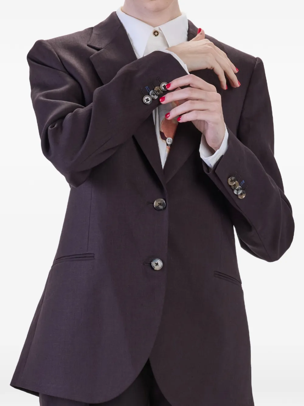 Paul Smith Linnen blazer Paars