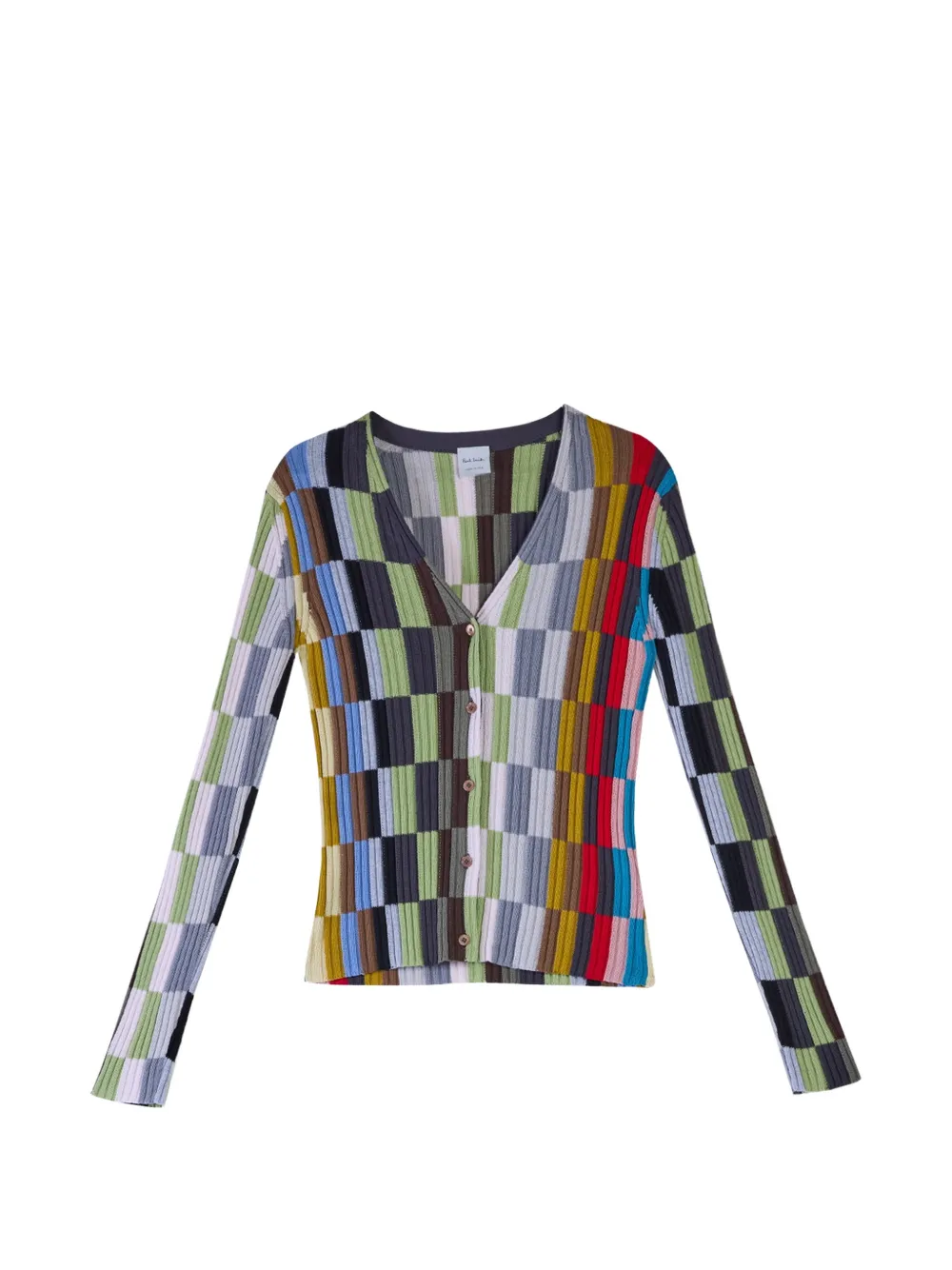 Paul Smith striped ribbed-knit cardigan