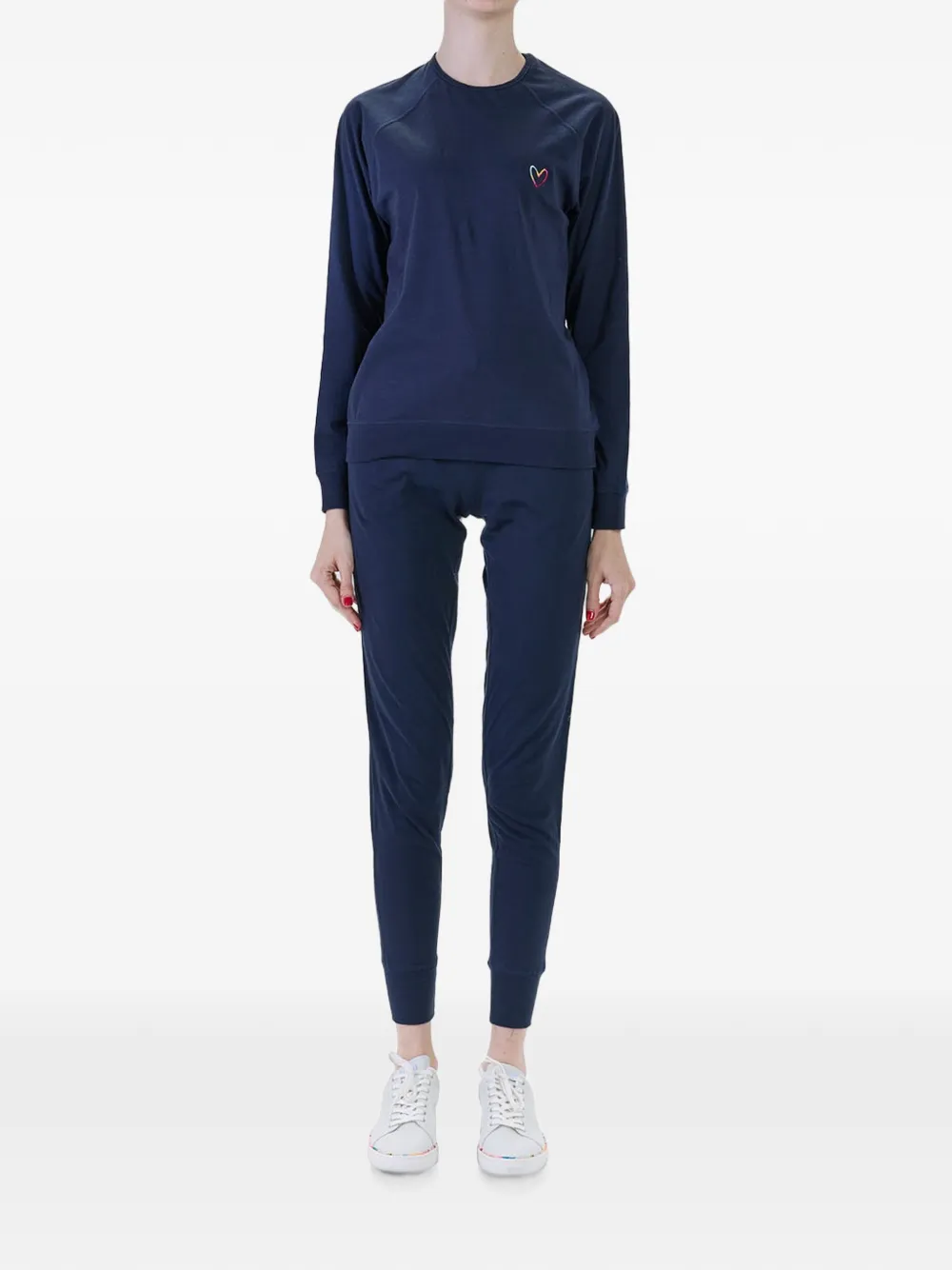 Paul Smith Swirl sweater met hart Blauw