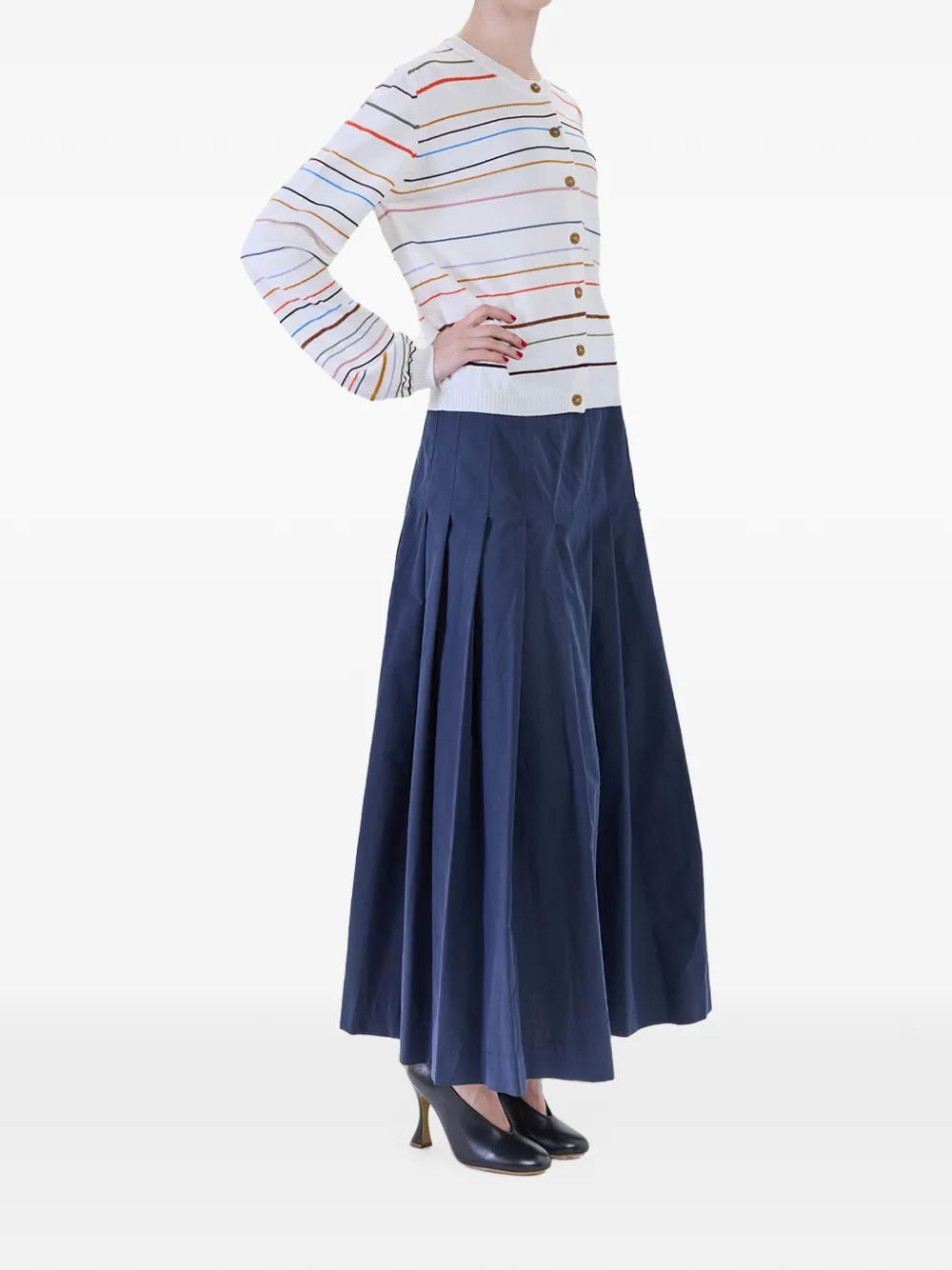 Paul Smith Gestreept vest met ronde hals Wit