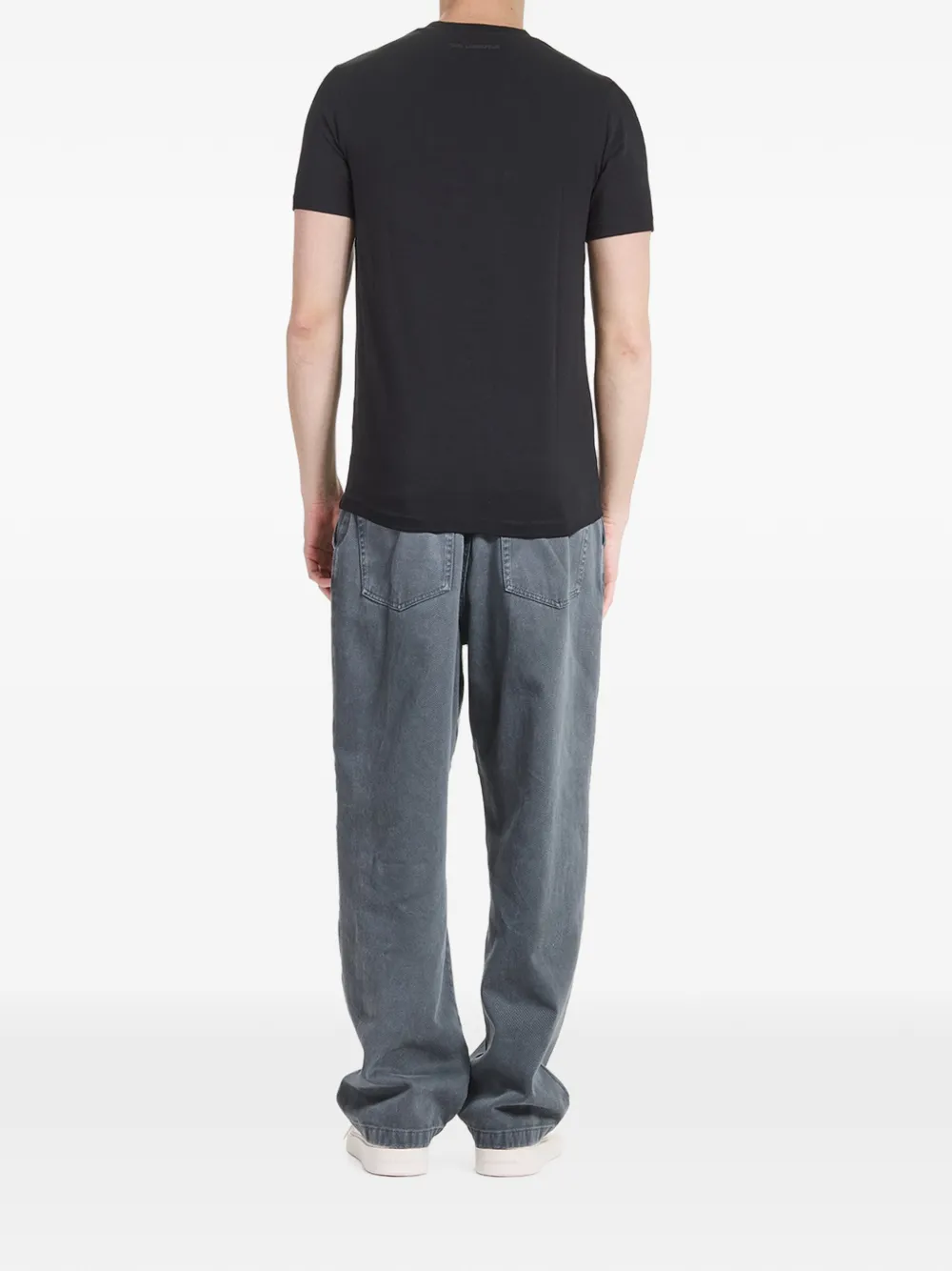 Karl Lagerfeld T-shirt met Kameo-print Zwart
