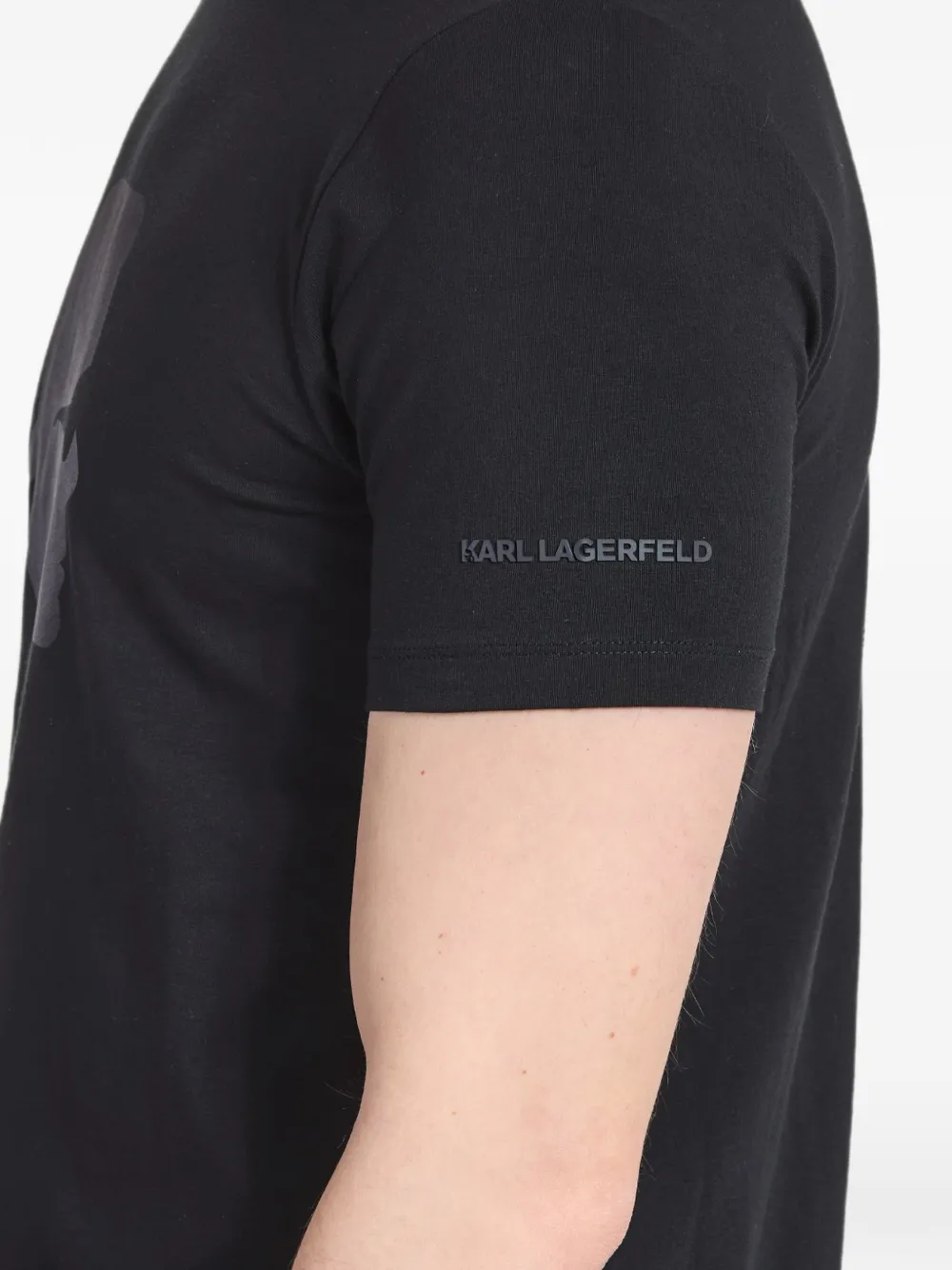 Karl Lagerfeld T-shirt met Kameo-print Zwart