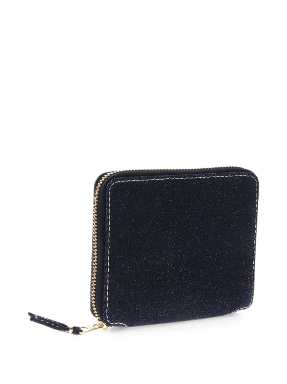 Comme Des Garçons Denim Zip-around Wallet in Blue, view 2