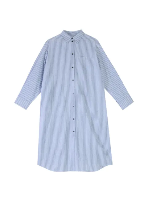 Paul Smith pleated striped shirt midi dress