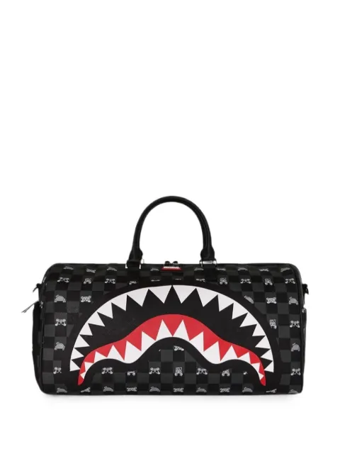 Sprayground Shark check duffle bag