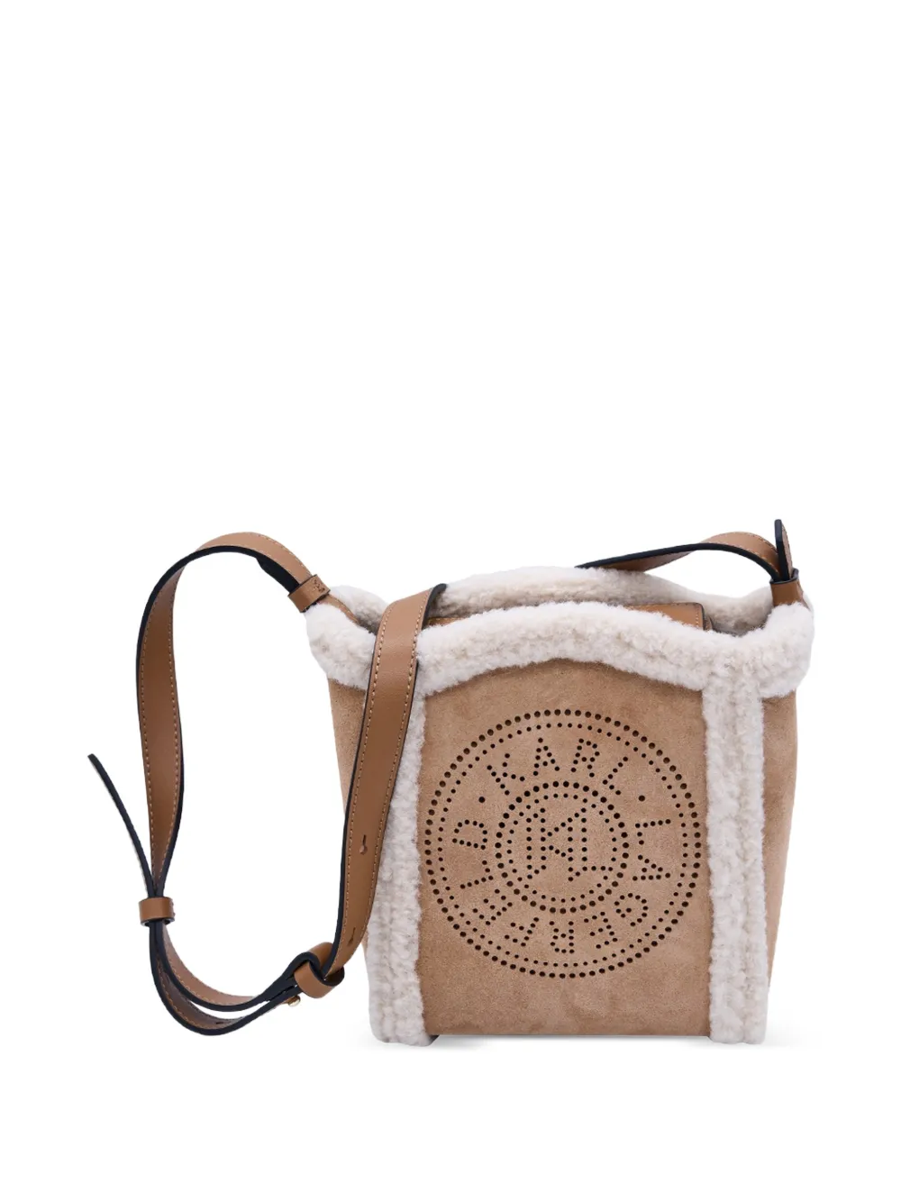 Karl Lagerfeld K Circle lammy schoudertas Bruin