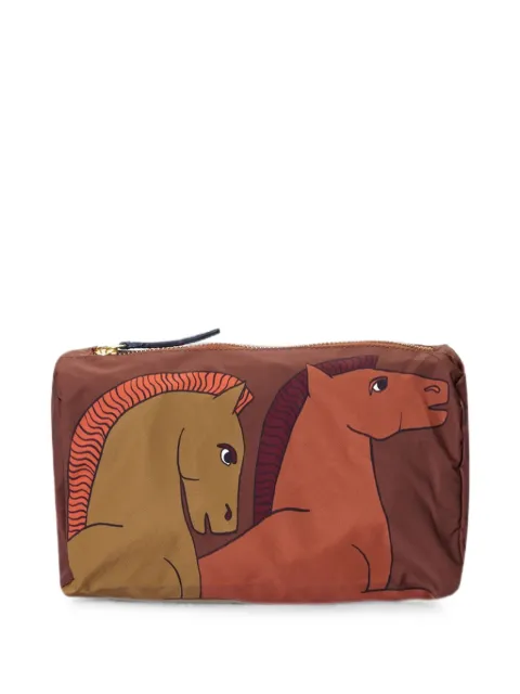 Inoui Editions Cavale horse-print make-up pouch