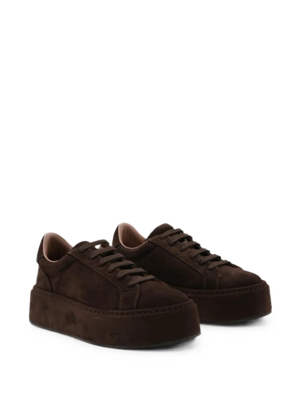 Casadei suede platform sneakers Bruin